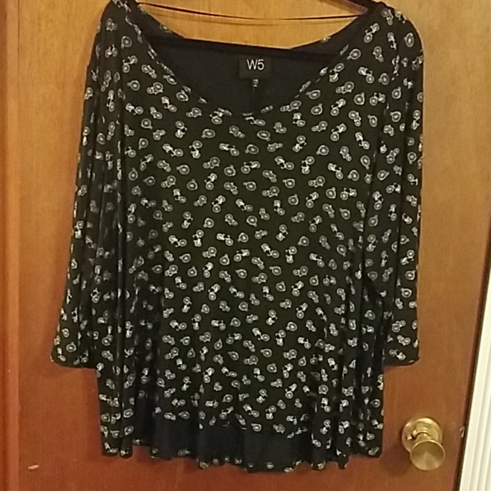 2/$18 W5 concept 3/4 sleeve bicycles anthropologie